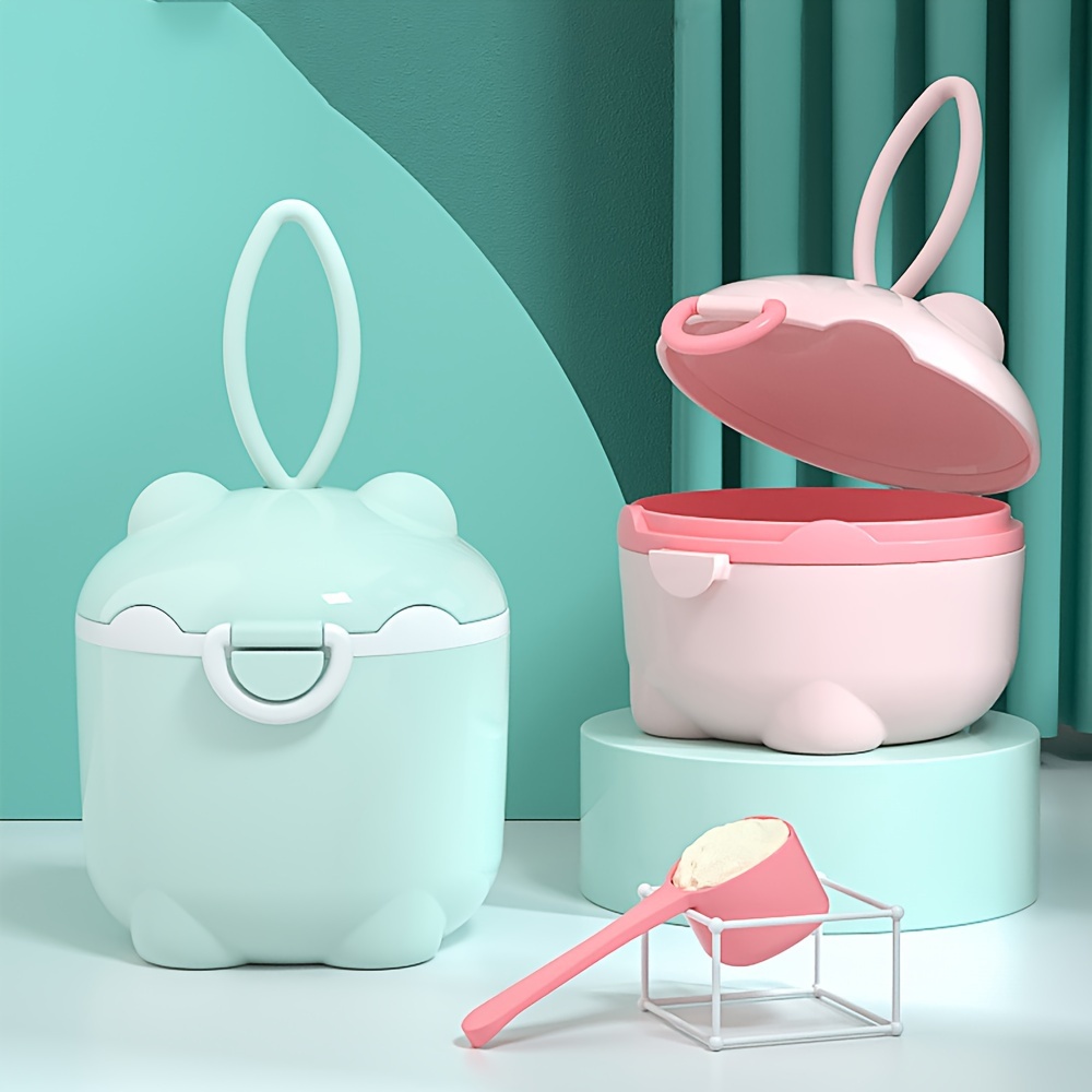 Food Snacks For 1 Year Old - 1 Stück tragbare vierlagige Milchpulverbox, Milchpulverbehälter,
