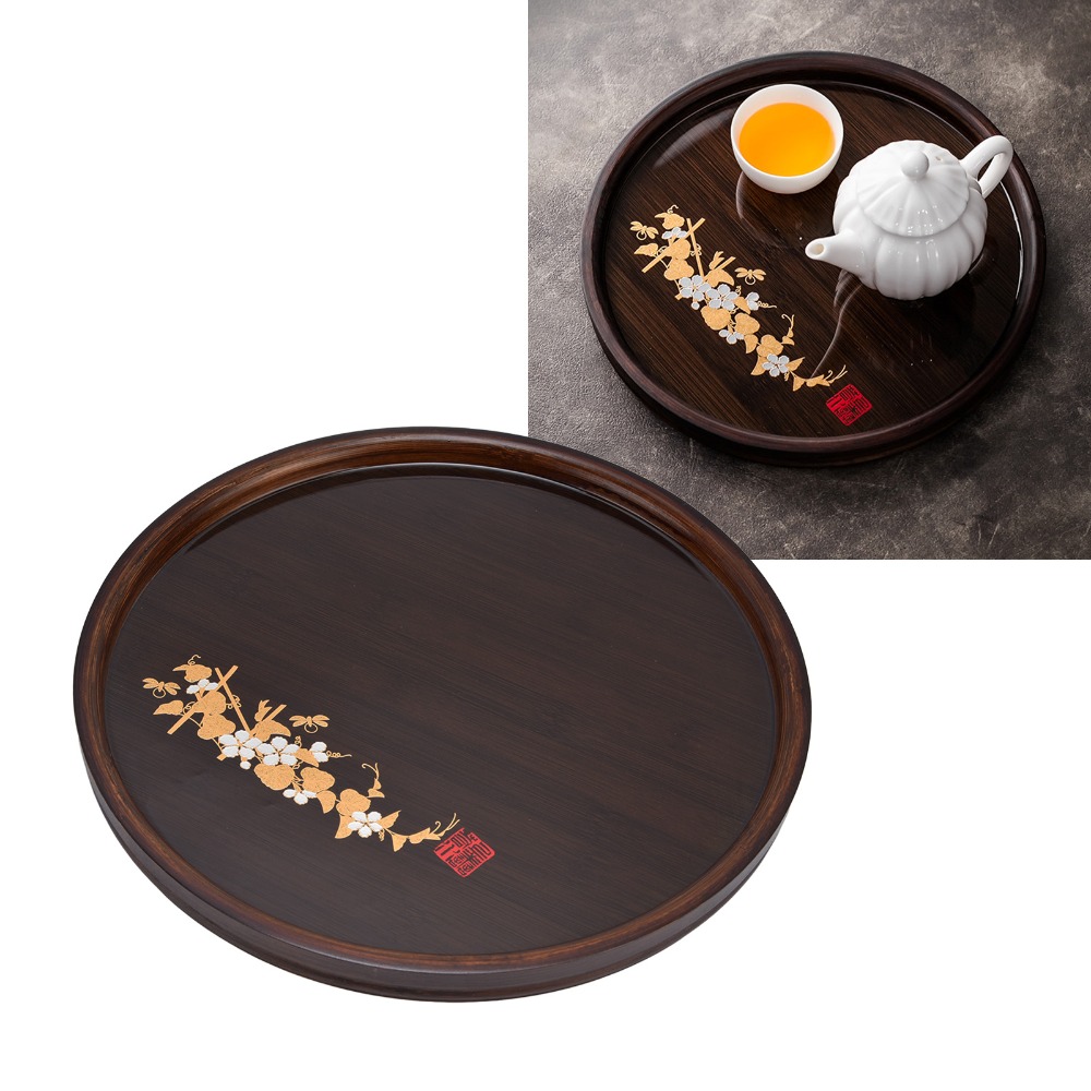 Food Platter Snacks - Bambus-Snacktablett Einzigartiges Kreatives Flaches Serviertablett Leichtes