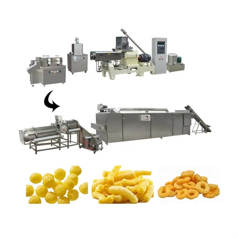 Peanut Butter Snack - Maßgeschneiderte Produktionslinie für gepuffte Snacks, Verarbeitungs-Mixer-Fritteuse,