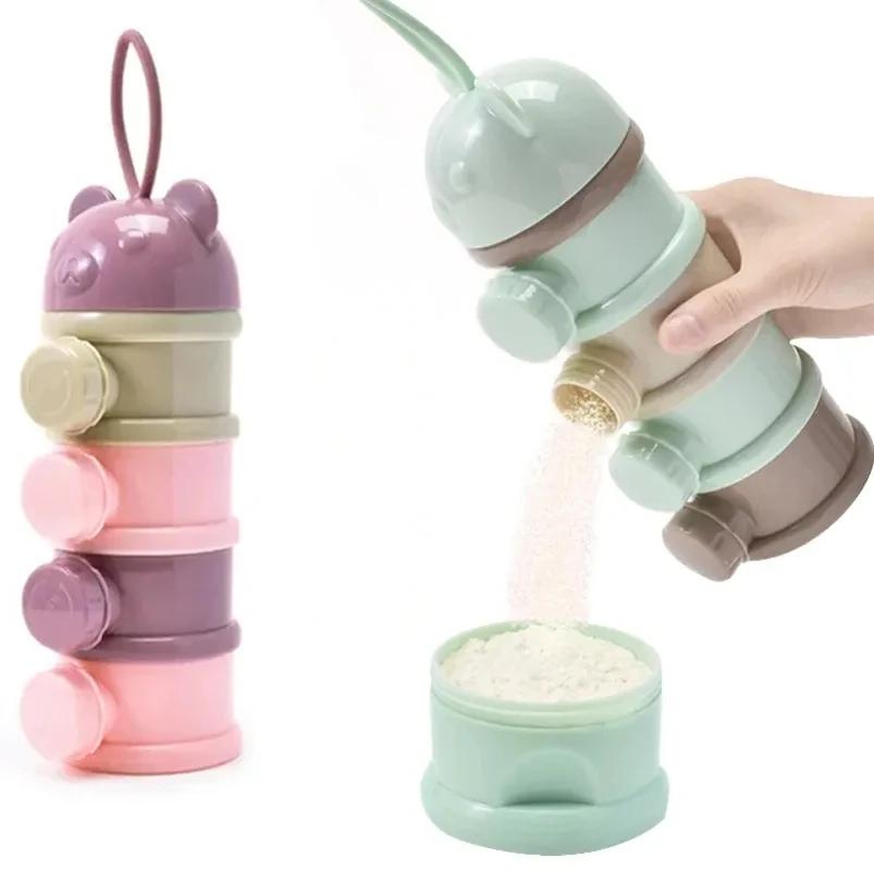 Food Snacks For 1 Year Old - 4 schicht Bär Stil Tragbare Milch