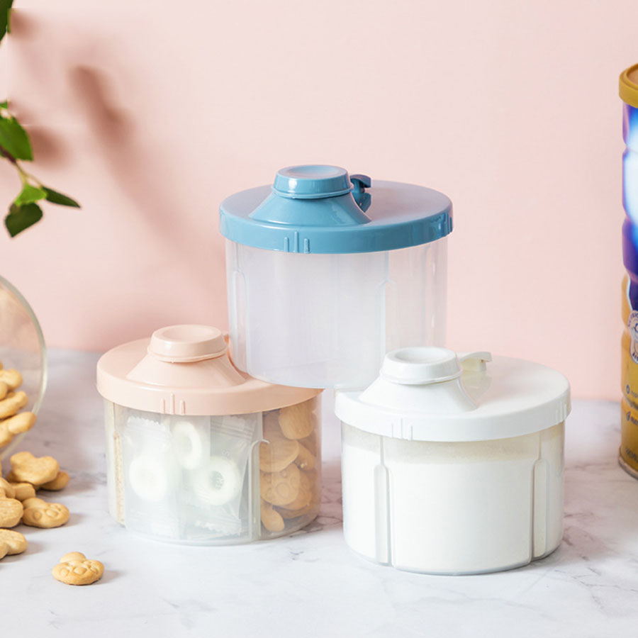 Food Snacks For 1 Year Old - 4-Fächer-Aufbewahrungsbox für Babynahrung, Milchpulver für Neugeborene,