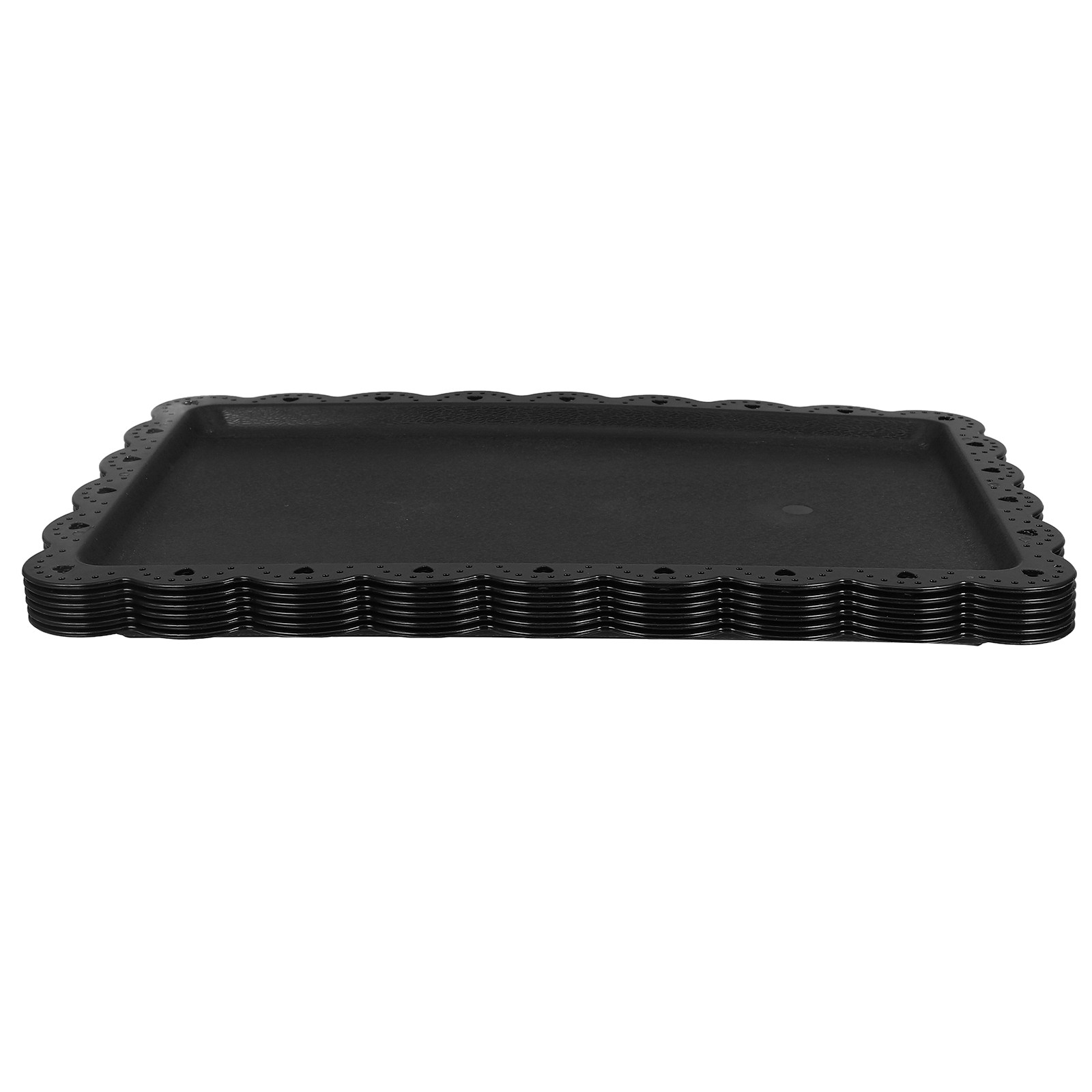 Food Platter Snacks - 6 Stück dekorative rechteckige Serviertabletts, vielseitig