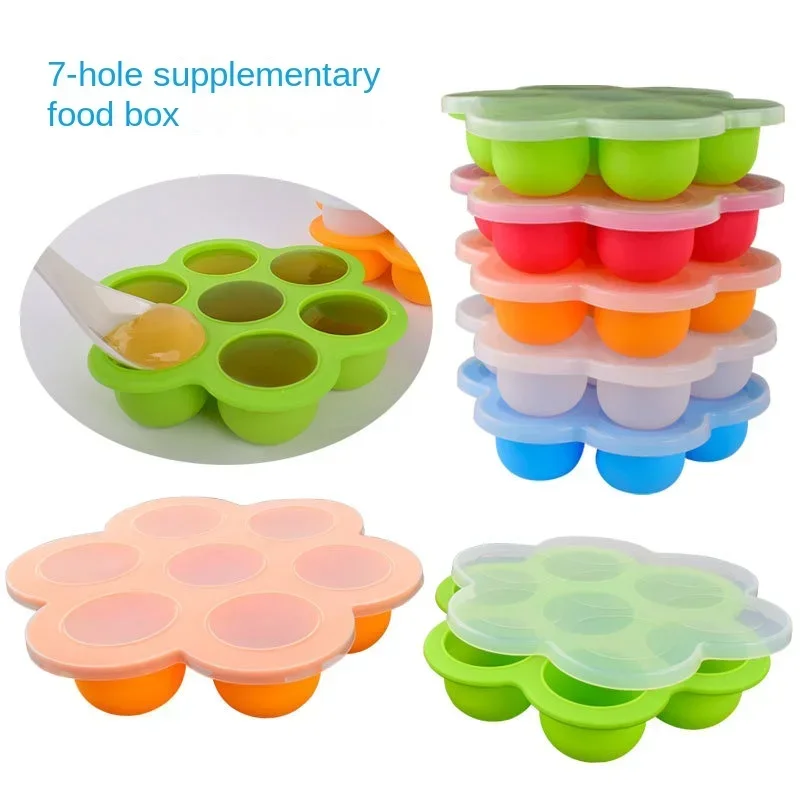 Food Snacks For 1 Year Old - Wiederverwendbare Gel-Silikonformen für Babynahrung, Gefrierschrank-Tablett, Aufbewahrungsbox