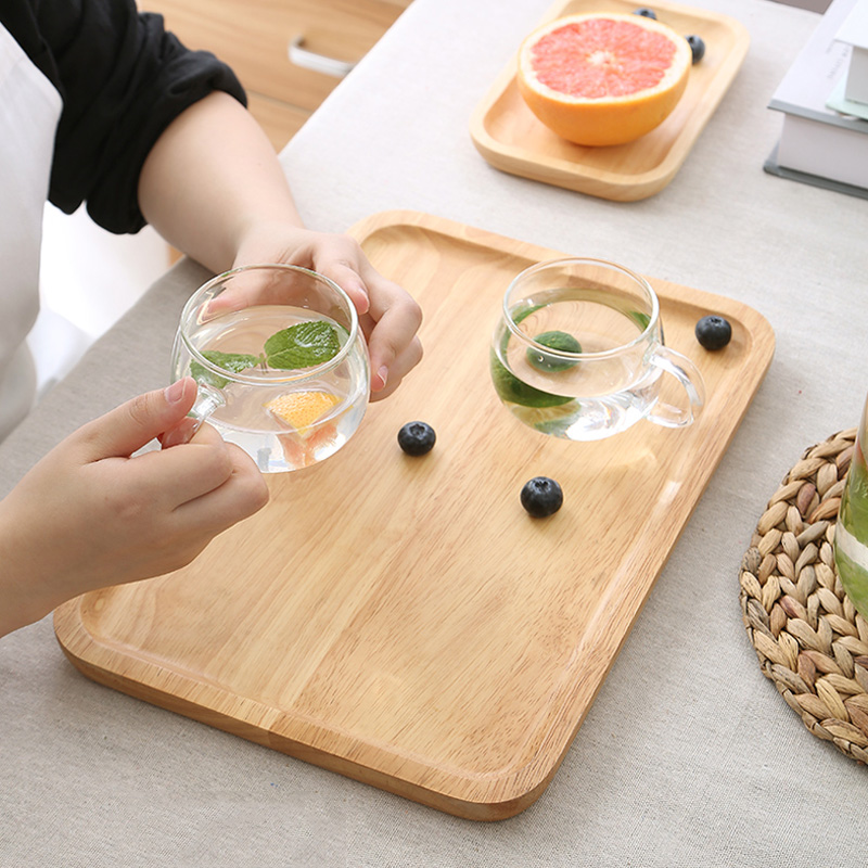 Rechteckige Holzservierplatte, – Food Platter Snacks Bewertung und Preis
